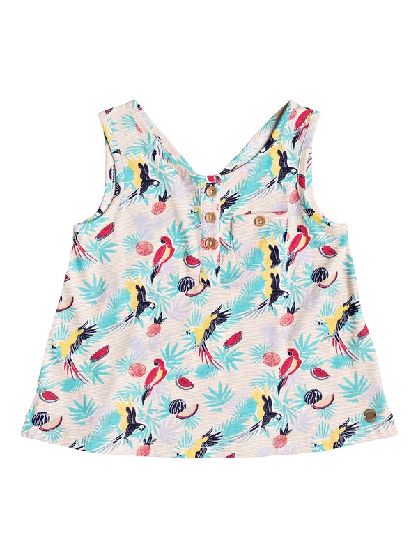 roxy, Girl's 2-6 Very Heartfelt Tank Top, TROPICAL PEACH PARROTS ISLAND (mdr6) 0 Girl's 2-6 Very Heartfelt Tank Top Pink ERLKT03051 Roxy