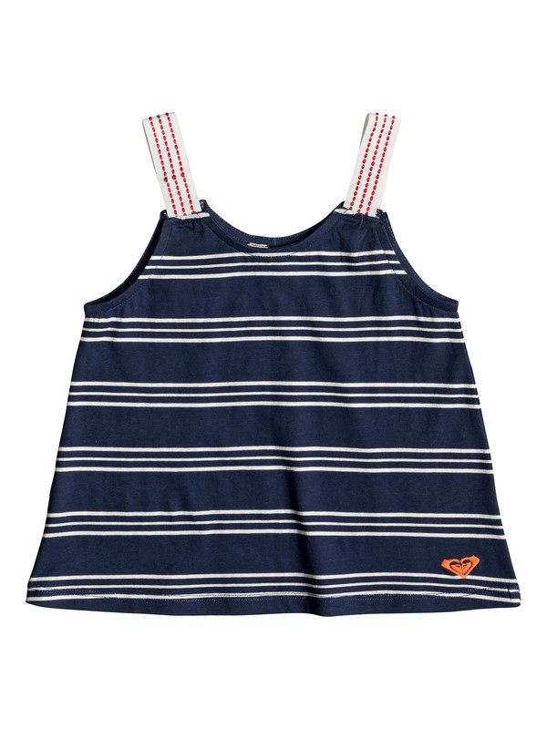 roxy, Girl's 2-6 Paper Stars Tank Top, DRESS BLUES MUSICAL STRIPES (btk5) 0 Girl's 2-6 Paper Stars Tank Top Blue ERLKT03065 Roxy