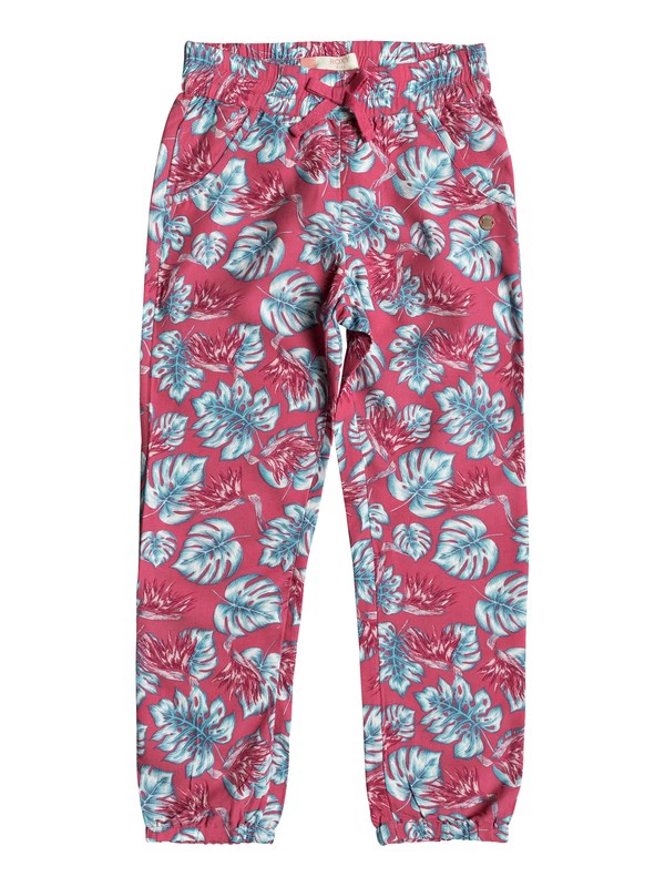 roxy, Girls 2-6 Calm Skies Beach Pants, ROUGE RED ABYSSAL TROPICAL (mlj6) 0 Girls 2-6 Calm Skies Beach Pants Pink ERLNP03023 Roxy