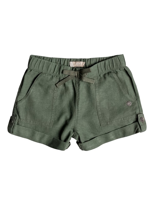 roxy, Girls 2-6 Care Free Spirit Shorts, OLIVE (glw0) 0 Girls 2-6 Care Free Spirit Shorts Green ERLNS03016 Roxy