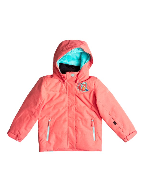 roxy, Girls 2-6 Anna Snow Jacket, NEON GRAPEFRUIT (nkn0) 0 Girls 2-6 Anna Snow Jacket ERLTJ03005 Roxy