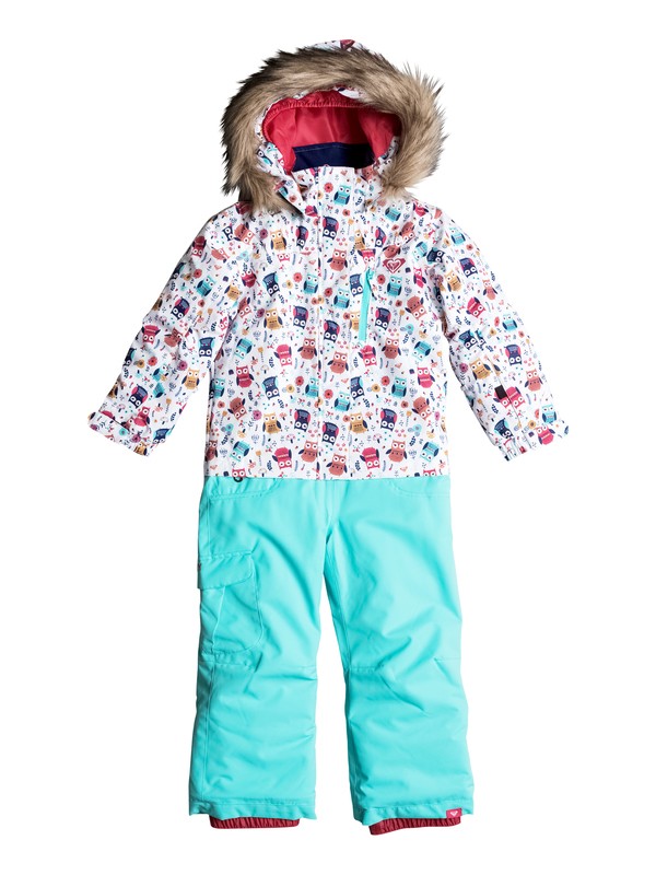 roxy, Girls 2-6 Paradise Snow Jumpsuit, LITTLE OWL_BRIGHT WHITE (wbb5) 0 Girls 2-6 Paradise Snow Jumpsuit ERLTS03001 Roxy