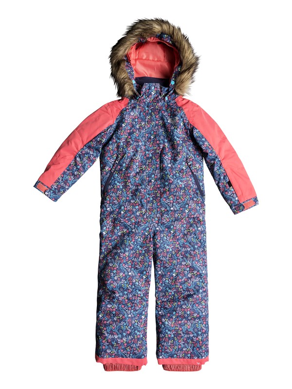 roxy, Girls 2-6 Paradise Snow Suit, BACHELOR BUTTON_RUMBA DITSY (bgz3) 0 Girls 2-6 Paradise Snow Suit Blue ERLTS03004 Roxy