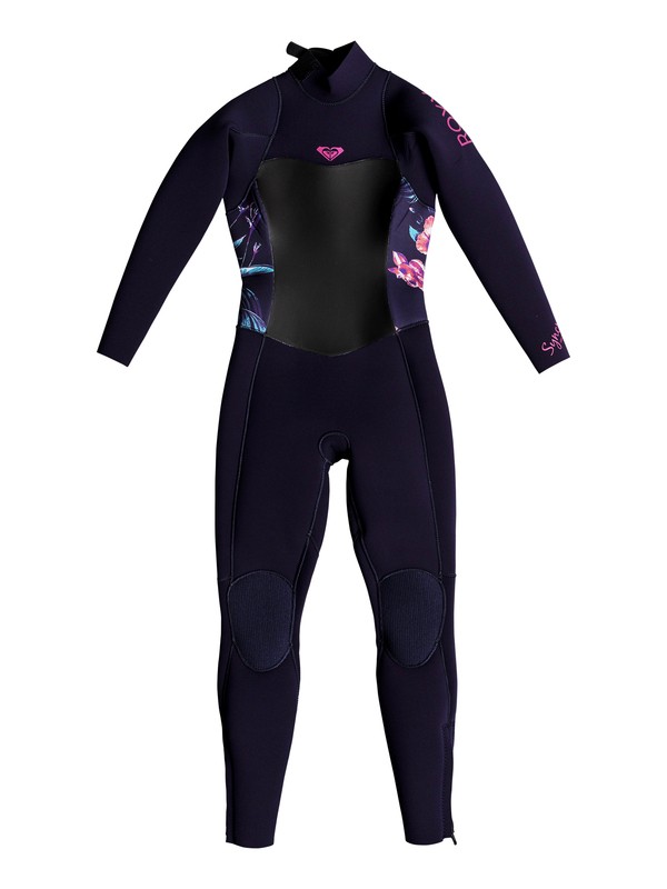 roxy, Girl's 7-14 3/2mm Syncro Series Back Zip GBS Wetsuit, BLUE RIBBON (bsn0) 0 Girl's 7-14 3/2mm Syncro Series Back Zip GBS Wetsuit Blue ERLW103001 Roxy