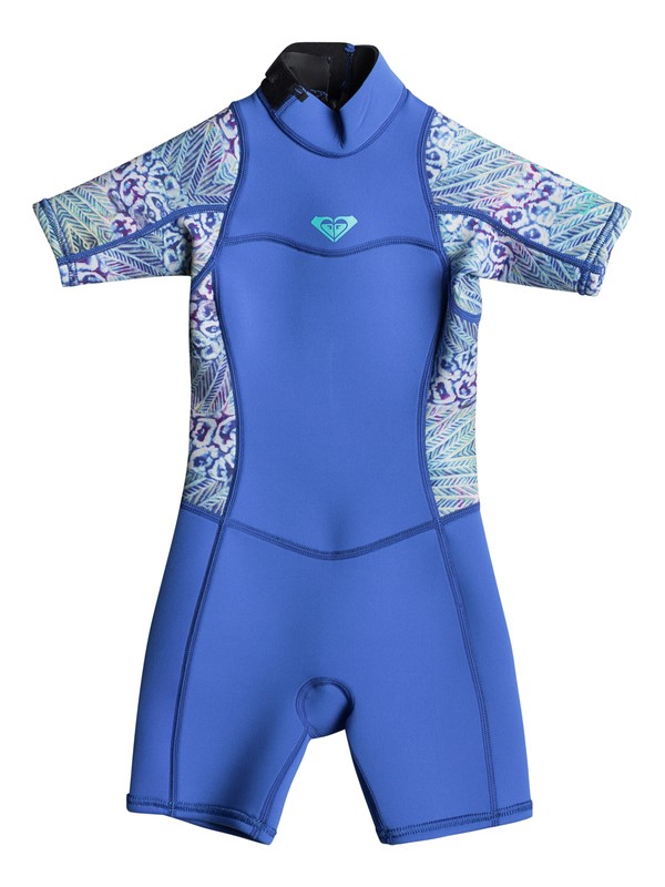 roxy, Girl's 7-14 2/2mm Syncro Series Short Sleeve Back Zip FLT Springsuit, SEA BLUE II (byh0) 0 Girl's 7-14 2/2mm Syncro Series Short Sleeve Back Zip FLT Springsuit Blue ERLW503001 Roxy