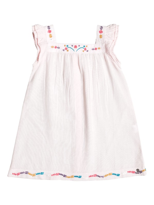 TROPIC'S CULTURE SOLID ERLWD03030 0 Girls 2-6 Tropics Culture Cap Sleeve Dress ERLWD03030 Roxy