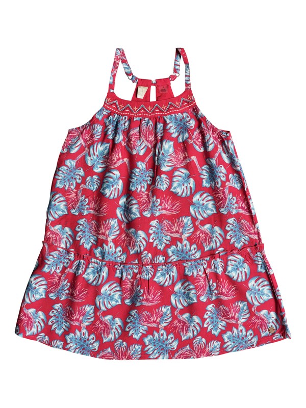 roxy, Girls 2-6 Boomerang Love Strappy Dress, ROUGE RED ABYSSAL TROPICAL (mlj6) 0 Girls 2-6 Boomerang Love Strappy Dress Pink ERLWD03037 Roxy