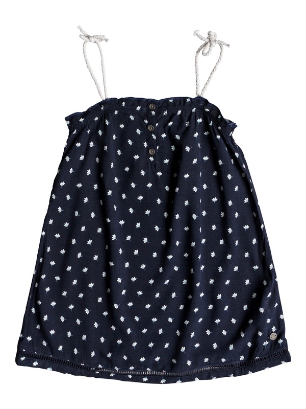 roxy, Girl's 2-6 Soul Searching Strappy Dress, DRESS BLUE FLOWER TWIST (btk7) 0 Girl's 2-6 Soul Searching Strappy Dress Blue ERLWD03041 Roxy