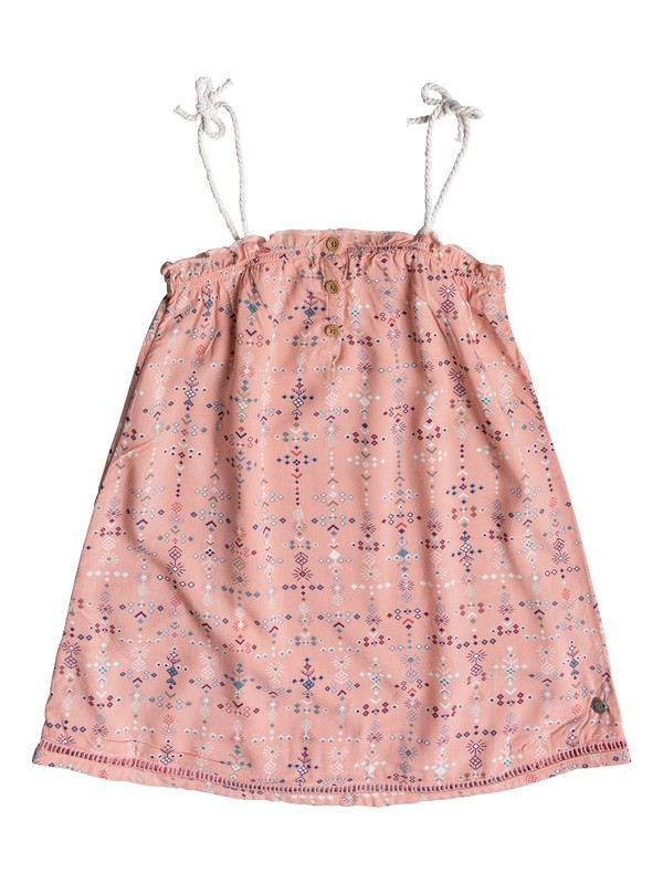 roxy, Girl's 2-6 Soul Searching Strappy Dress, PEACHES N CREAM AZAZ (mey7) 0 Girl's 2-6 Soul Searching Strappy Dress Pink ERLWD03041 Roxy