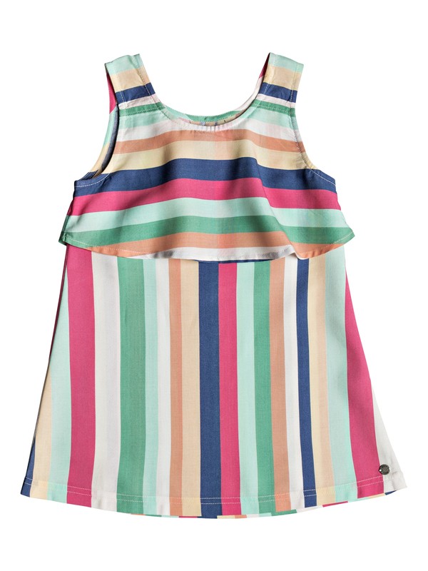 roxy, Vestido de Camiseta Sin Mangas Big City Life, MARSHMALLOW TENIE STRIPE A (xwym) 0 Vestido de Camiseta Sin Mangas Big City Life Blanco ERLWD03050 Roxy