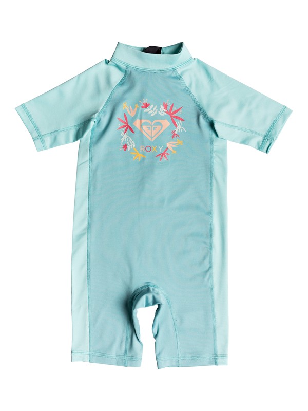 roxy, Soul Mermaids - Licra-Bañador Entero de Manga Corta con Protección Solar UPF 50 para Chicas 2-7, AQUARELLE (bzh0) 0 Soul Mermaids - Licra-Bañador Entero de Manga Corta con Protección Solar UPF 50 para Chicas 2-7 Azul ERLWR03073 Roxy