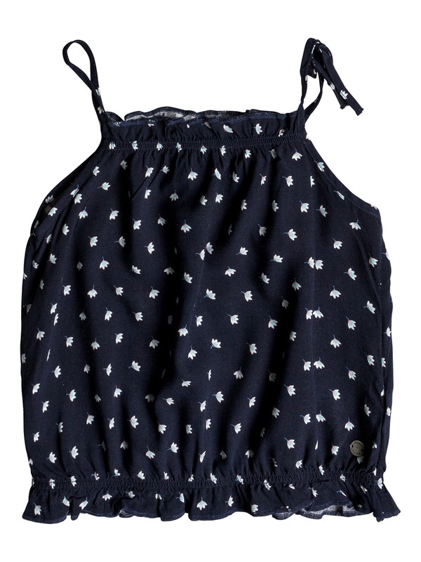 roxy, Girls 2-6 Sense Of Humor Strappy Top, DRESS BLUE FLOWER TWIST (btk7) 0 Girls 2-6 Sense Of Humor Strappy Top Blue ERLWT03020 Roxy