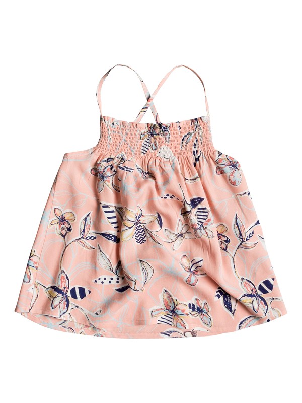 roxy, Girl's 2-6 Reason To Smile Strappy Top, CORAL ALMOND TRELLIS CLIMB (mgl6) 0 Girl's 2-6 Reason To Smile Strappy Top Pink ERLWT03023 Roxy