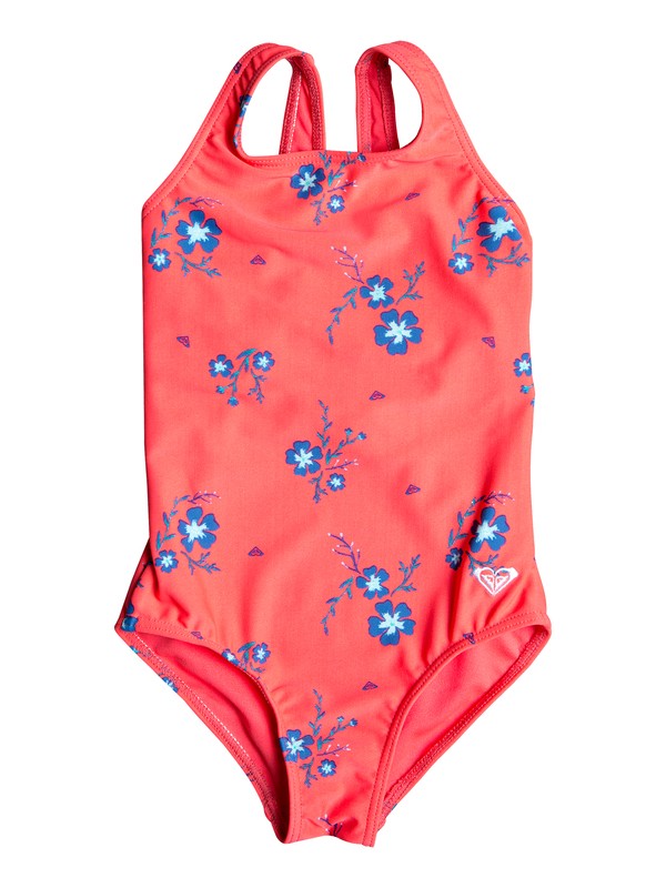 roxy, Girls 2-6 Chill After One-Piece Swimsuit, ODALISCA SWIM SPACED OUT FLORA (rlg6) 0 Girls 2-6 Chill After One-Piece Swimsuit Red ERLX103029 Roxy