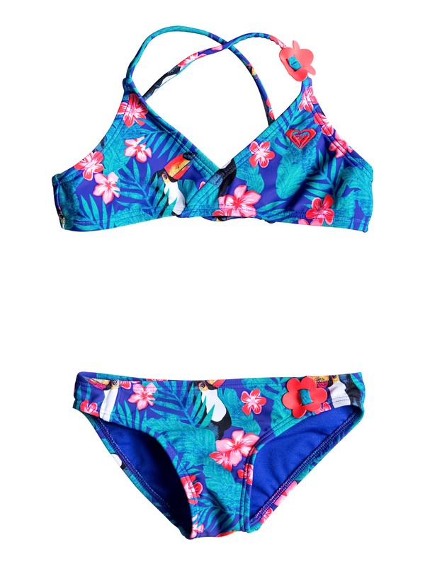 Little Tropics - Athletic Bikini Set ERLX203019 0 Girls 2-6 Little Tropics Athletic Bikini Set ERLX203019 Roxy
