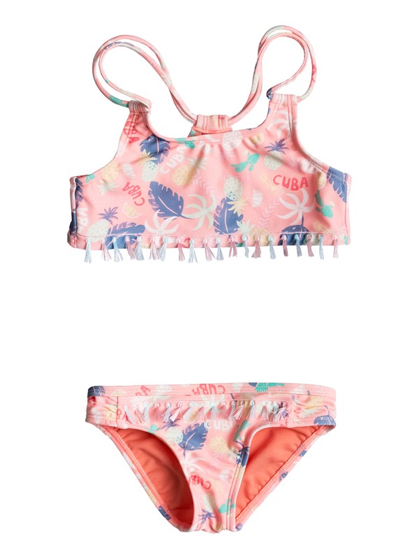 SANDY BREAK ATHLETIC SET ERLX203022 0 Girls 2-6 Sandy Break Athletic Bikini Set ERLX203022 Roxy