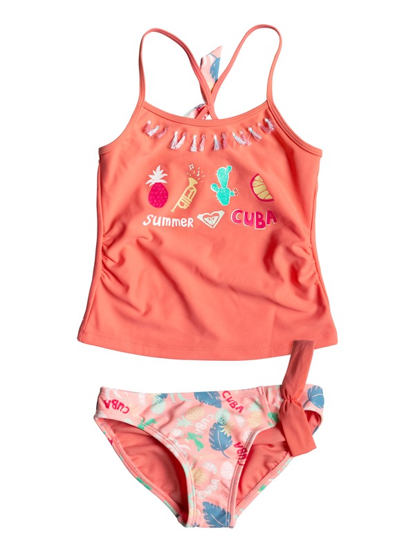 SANDY BREAK TANKINI SET ERLX203023 0 Girls 2-6 Sandy Break Tankini Set ERLX203023 Roxy