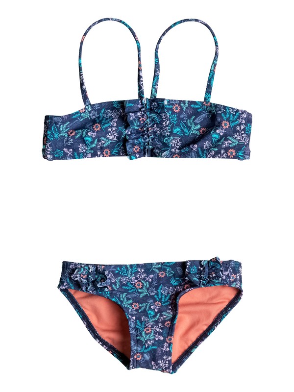 BEACH BOUND BANDEAU SET ERLX203024 0 Girls 2-6 Beach Bound Bandeau Bikini Set ERLX203024 Roxy