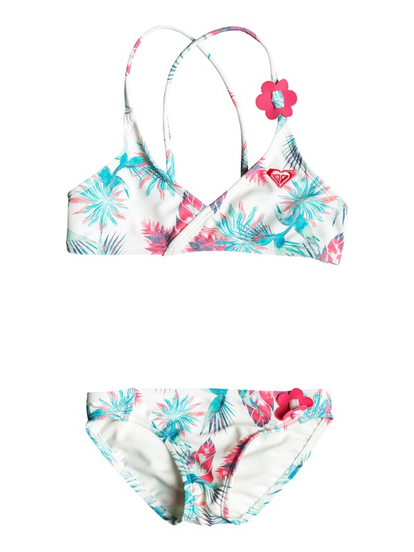 TROPICAL DAYS ATHLETIC SET ERLX203025 0 Girls 2-6 Tropical Days Athletic Bikini Set ERLX203025 Roxy