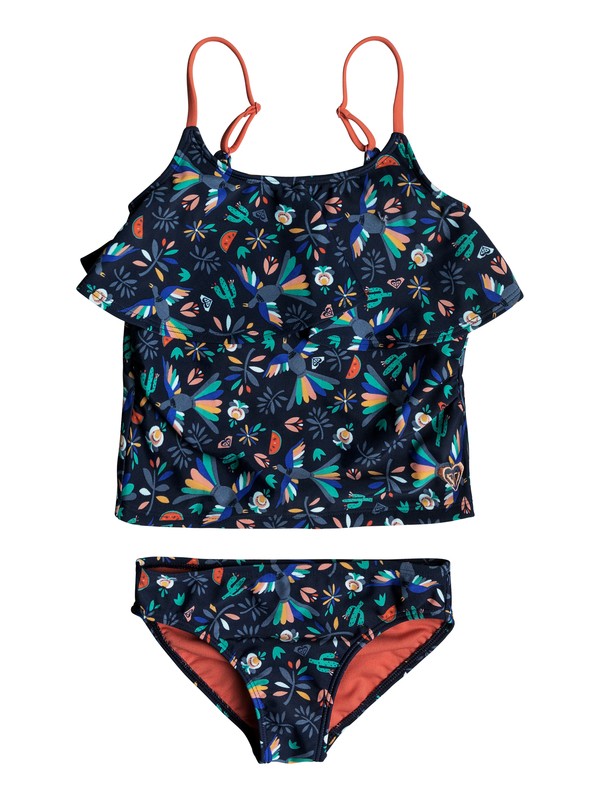 ROXY BIRDY TANKINI SET ERLX203042 0 Girls 2-6 Roxy Birdy Tankini Set ERLX203042 Roxy