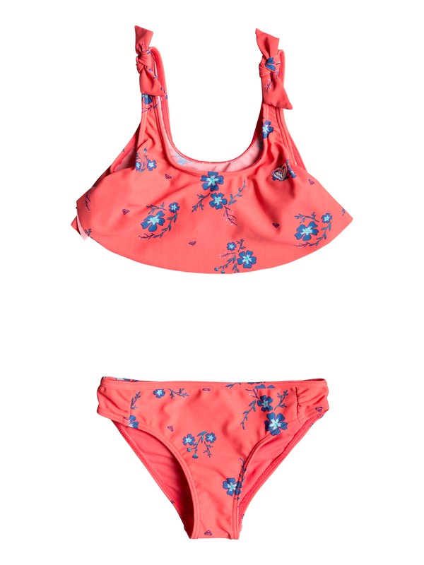 roxy, Girls 2-6 Chill After Flutter Bikini Set, ODALISCA SWIM SPACED OUT FLORA (rlg6) 0 Girls 2-6 Chill After Flutter Bikini Set Red ERLX203061 Roxy
