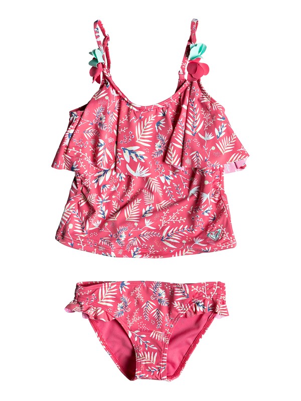 roxy, Girl's 2-6 Bali Dance Tankini Set, BRUSH PINK SWIM BANANA SPLIT (xmwb) 0 Girl's 2-6 Bali Dance Tankini Set Pink ERLX203069 Roxy