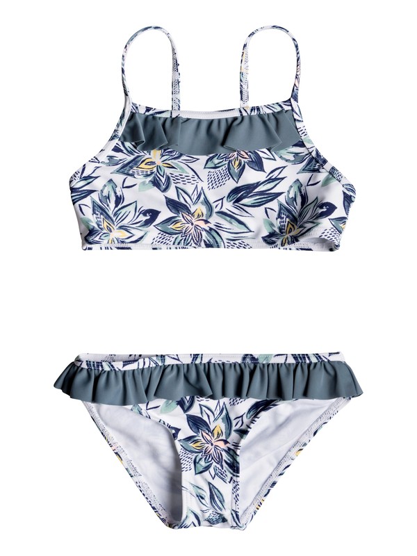 roxy, Girl's 2-6 Magic Seeker Athletic Bikini Set, BRIGHT WHITE FLOWER SPIRIT SW (wbb9) 0 Girl's 2-6 Magic Seeker Athletic Bikini Set White ERLX203072 Roxy