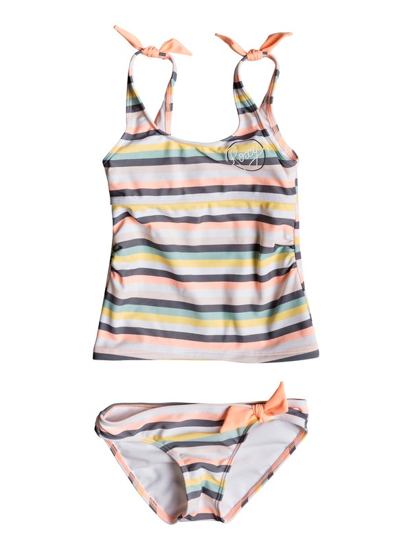 roxy, Girl's 2-6 Girl Lets Go Surfing Tankini Set, SOUFFLE CANDY STRIPES SWIM (xmwg) 0 Girl's 2-6 Girl Lets Go Surfing Tankini Set Pink ERLX203076 Roxy