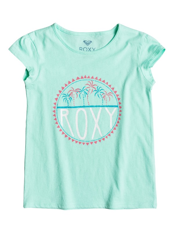 roxy, Girls 2-6 Moid Palm Tiny Tee, BEACH GLASS (gcz0) 0 Girls 2-6 Moid Palm Tiny Tee ERLZT03067 Roxy