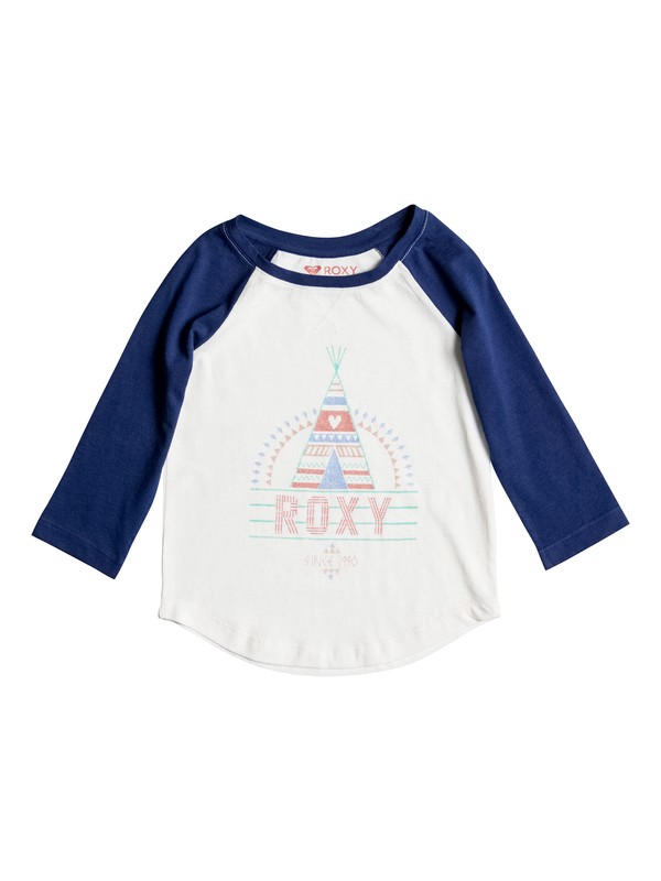 roxy, Girls 2-6 Dry The Rain Long Sleeve Tee, BLUE DEPTHS (bta0) 0 Girls 2-6 Dry The Rain Long Sleeve Tee ERLZT03074 Roxy