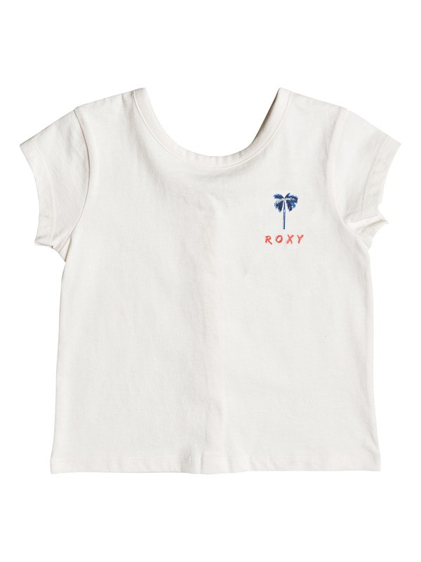TORTILLA BISCUIT PALMIER PAPIE ERLZT03105 0 Girls 2-6 Tortilla Biscuit Palmier Papier Button Back Tee ERLZT03105 Roxy