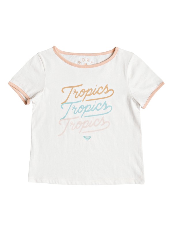 roxy, Girls 2-6 Time's Up Ringer Tee, MARSHMALLOW (wbt0) 0 Girls 2-6 Time's Up Ringer Tee White ERLZT03110 Roxy
