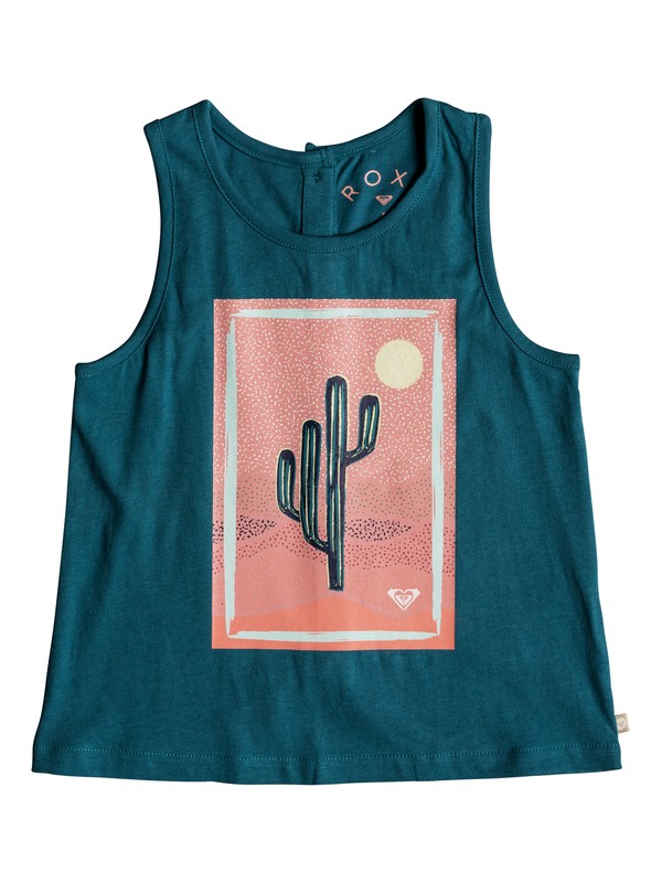 roxy, Girls 2-6 Shining Sun Tank, STORM BLUE (bmg0) 0 Girls 2-6 Shining Sun Tank Blue ERLZT03134 Roxy