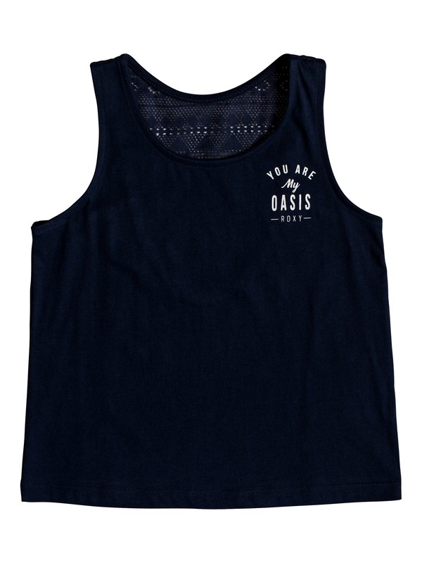 roxy, Girls 2-6 Magic Of Love Tank, DRESS BLUES (btk0) 0 Girls 2-6 Magic Of Love Tank Blue ERLZT03136 Roxy