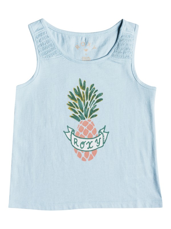 roxy, Girls 2-6 Wayfaring Stranger Sweety Pineap Tank, CRYSTAL BLUE (bfa0) 0 Girls 2-6 Wayfaring Stranger Sweety Pineap Tank Blue ERLZT03141 Roxy