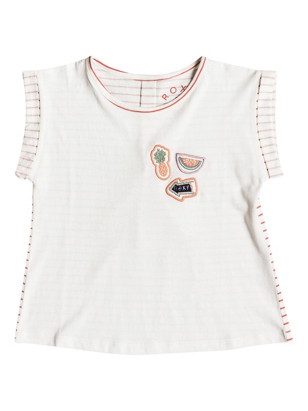 roxy, Girls 2-6 From The Jump Tell Me A Story Short Sleeve Top, MINERAL RED SIMPLE STRIPE (mmz3) 0 Girls 2-6 From The Jump Tell Me A Story Short Sleeve Top Pink ERLZT03150 Roxy