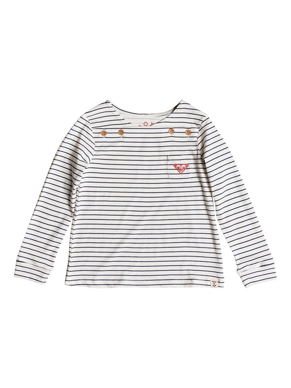 roxy, Girls 2-6 Sweet Creature Long Sleeve Top, DRESS BLUES SIMPLE STRIPE (xbwb) 0 Girls 2-6 Sweet Creature Long Sleeve Top Blue ERLZT03153 Roxy