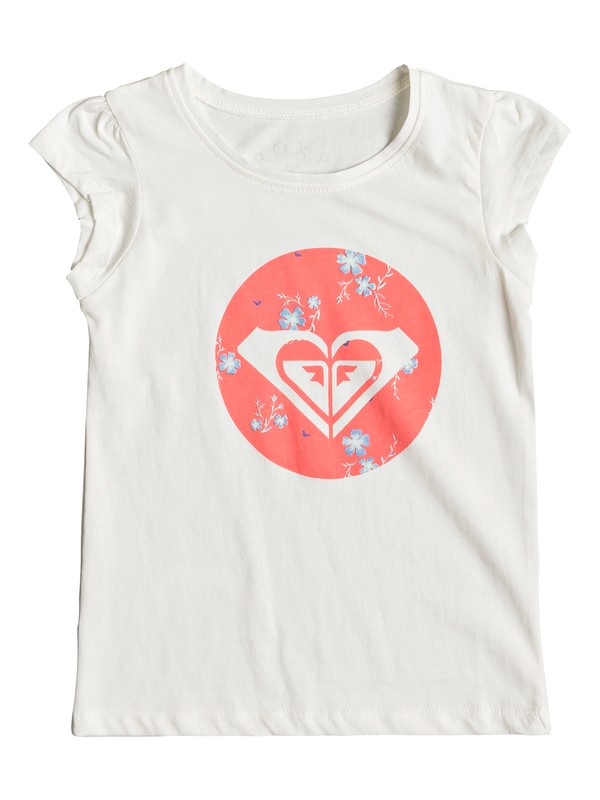 roxy, Girls 2-6 Moid Flowers Cap Sleeve Tee, MARSHMALLOW (wbt0) 0 Girls 2-6 Moid Flowers Cap Sleeve Tee White ERLZT03154 Roxy