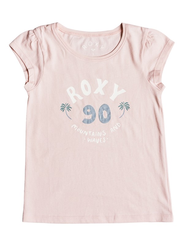 roxy, Girls 2-6 Moid School Out Cap Sleeve Tee, PEACH WHIP (mek0) 0 Girls 2-6 Moid School Out Cap Sleeve Tee Pink ERLZT03155 Roxy