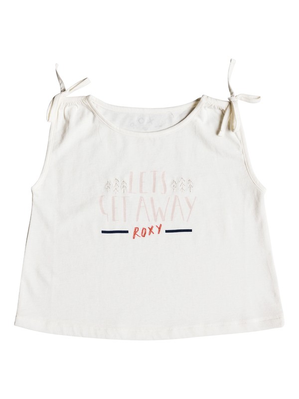 roxy, Girl's 2-6 Taste The Sweet Lets Get Away Sleeveless Top, MARSHMALLOW (wbt0) 0 Girl's 2-6 Taste The Sweet Lets Get Away Sleeveless Top White ERLZT03158 Roxy