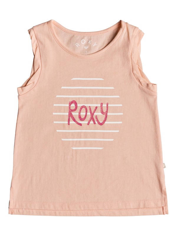 roxy, Girl's 2-6 Mystery Light Romantic Logo Tank Top, TROPICAL PEACH (mdr0) 0 Girl's 2-6 Mystery Light Romantic Logo Tank Top Pink ERLZT03174 Roxy
