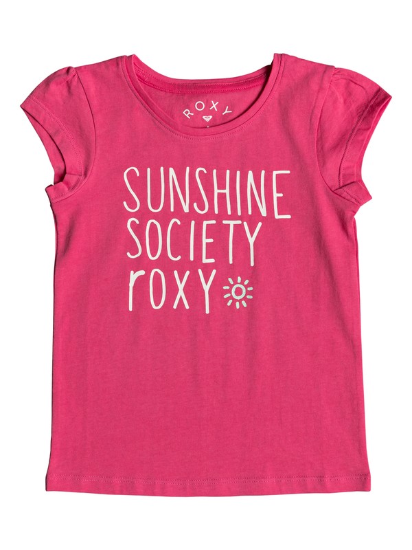roxy, Girl's 2-6 We Rise School Typo Cap Sleeve Tee, HONEY SUCKLE (mld0) 0 Girl's 2-6 We Rise School Typo Cap Sleeve Tee Pink ERLZT03178 Roxy