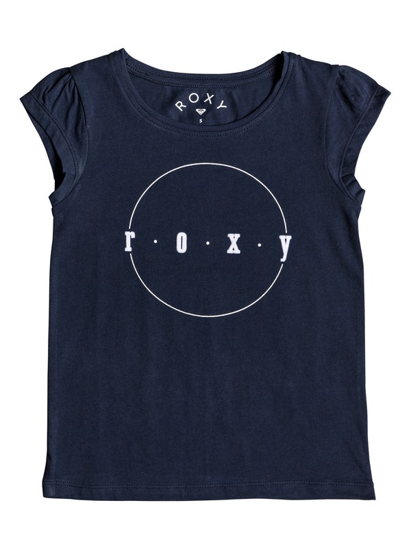 roxy, Girl's 2-6 We Rise Corpo Cap Sleeve Tee, DRESS BLUES (btk0) 0 Girl's 2-6 We Rise Corpo Cap Sleeve Tee Blue ERLZT03179 Roxy
