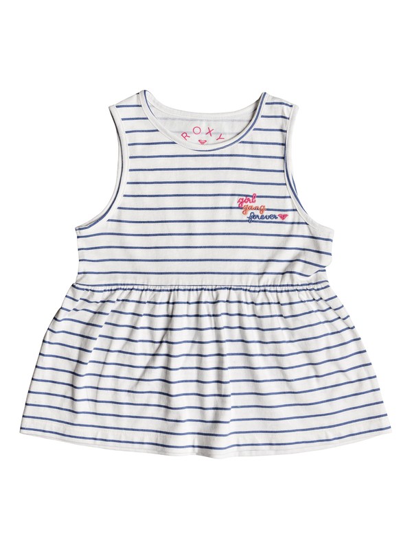 roxy, Girl's 2-6 Good Evening Girl Gang Tank Top, TRUE NAVY ROMANTIC STRIPES (bpz3) 0 Girl's 2-6 Good Evening Girl Gang Tank Top Blue ERLZT03180 Roxy