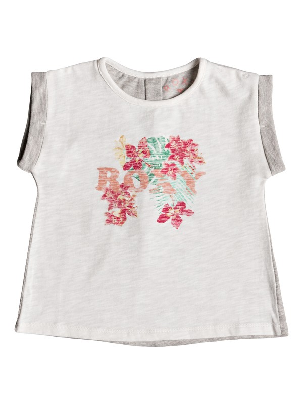 roxy, Girl's 2-6 Into The Sunset Uluwatu Roll-Sleeve Tee, MARSHMALLOW (wbt0) 0 Girl's 2-6 Into The Sunset Uluwatu Roll-Sleeve Tee White ERLZT03183 Roxy