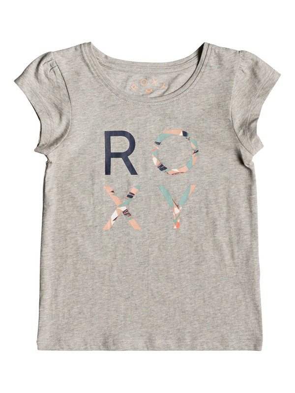 roxy, Girl's 2-6 Moid B Tee, HERITAGE HEATHER (sgrh) 0 Girl's 2-6 Moid B Tee Grey ERLZT03188 Roxy