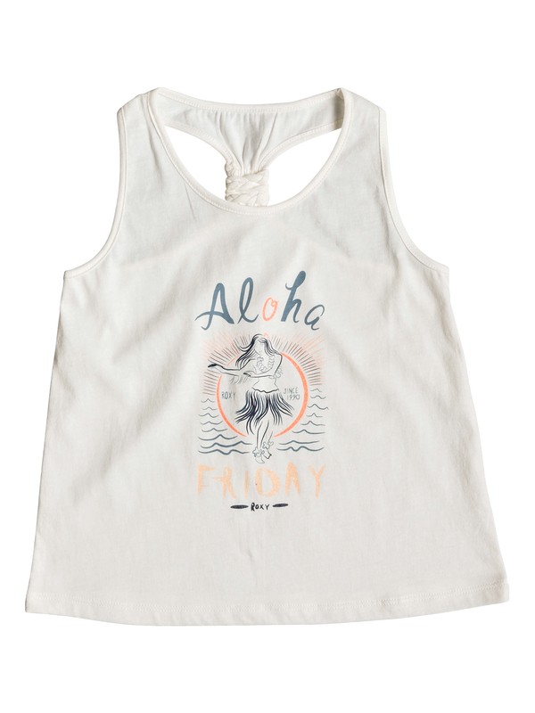 roxy, Girl's 2-6 Wish You Well A Tank Top, MARSHMALLOW (wbt0) 0 Girl's 2-6 Wish You Well A Tank Top White ERLZT03195 Roxy