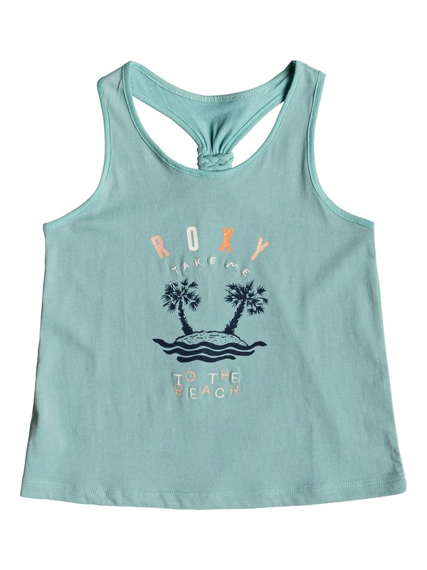 roxy, Girl's 2-6 Wish You Well B Tank Top, AQUIFER (bgw0) 0 Girl's 2-6 Wish You Well B Tank Top Blue ERLZT03196 Roxy