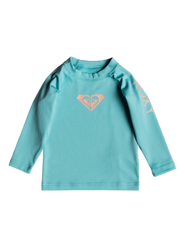 roxy, Baby Whole Hearted Long Sleeve UPF 50 Rashguard, AQUARELLE (bzh0) 0 Baby Whole Hearted Long Sleeve UPF 50 Rashguard Blue ERNWR03012 Roxy