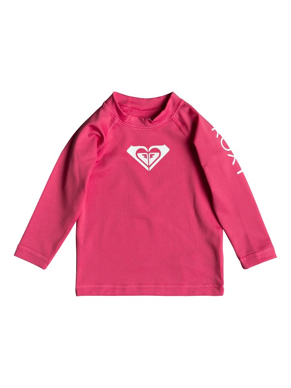 roxy, Baby Whole Hearted Long Sleeve UPF 50 Rashguard, ROUGE RED (mlj0) 0 Baby Whole Hearted Long Sleeve UPF 50 Rashguard Pink ERNWR03012 Roxy